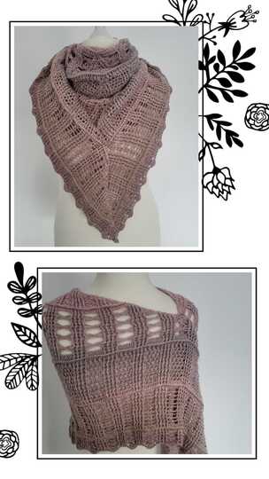 flaches Dreieckstuch Frühling