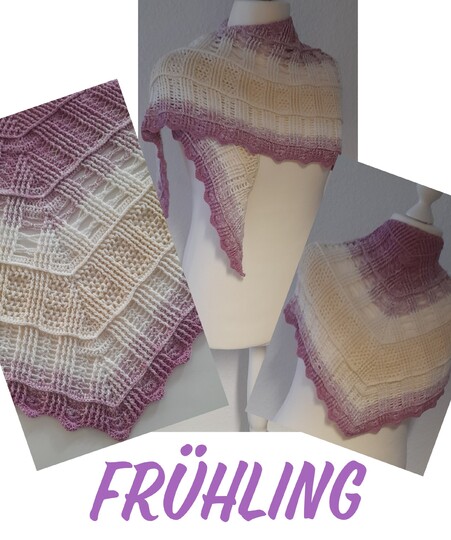 flaches Dreieckstuch Frühling