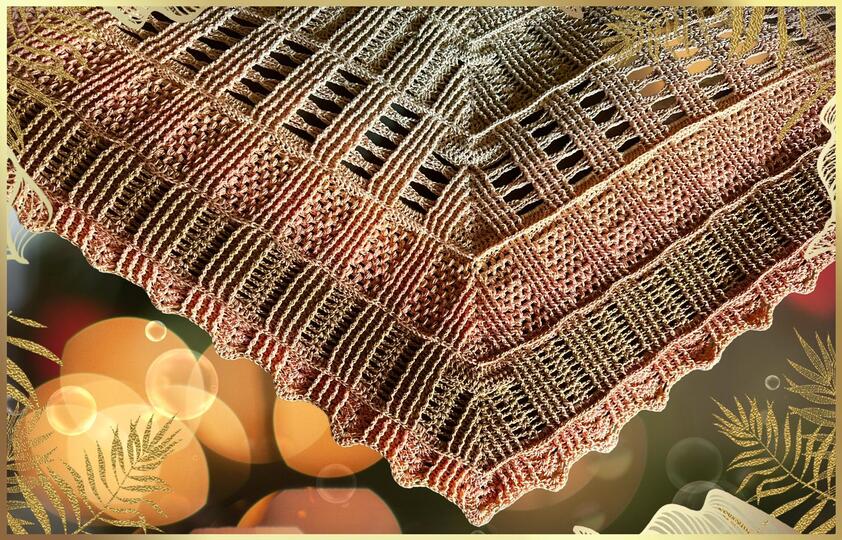 flaches Dreieckstuch Frühling