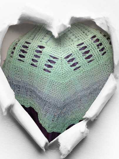 flaches Dreieckstuch Frühling