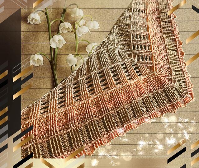 flaches Dreieckstuch Frühling