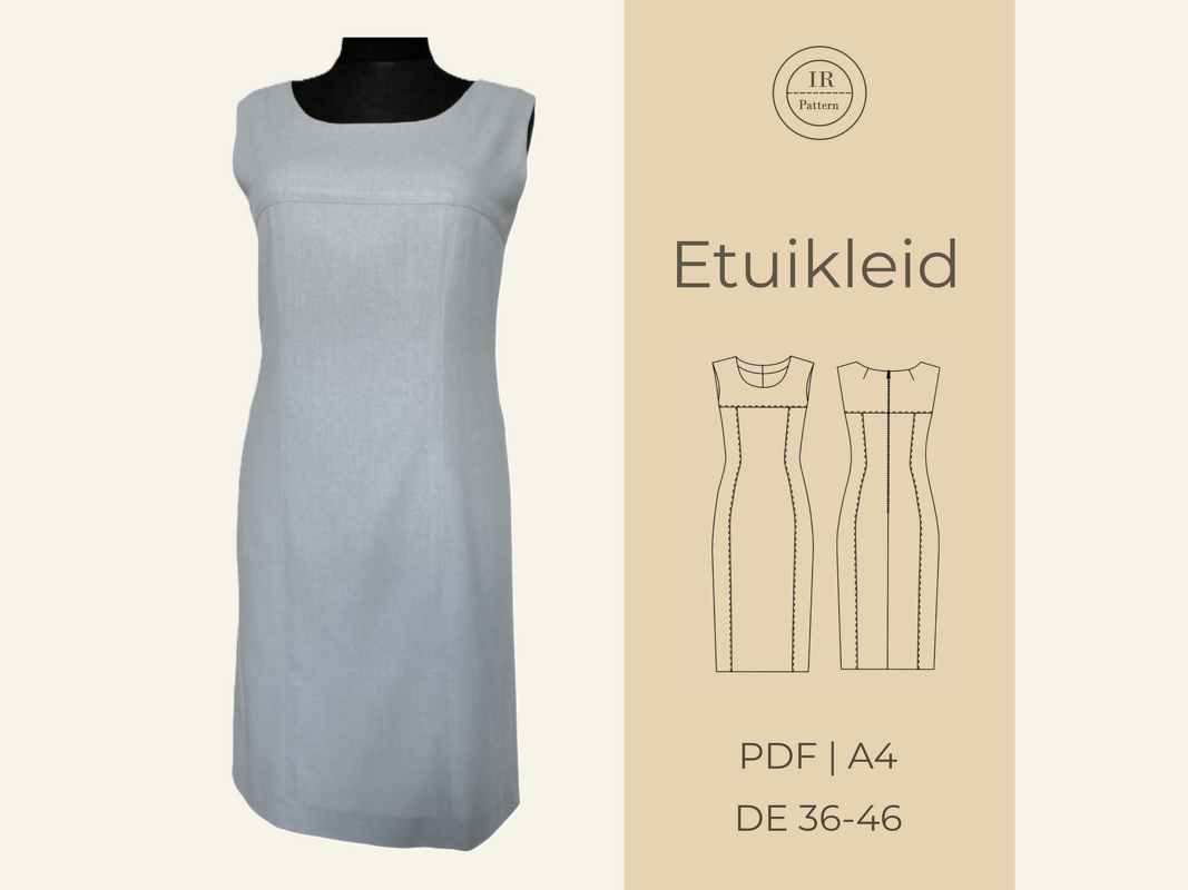 Damen Schnittmuster Etuikleid - Zeitlose Eleganz in Größen 36-46 - Bild 2