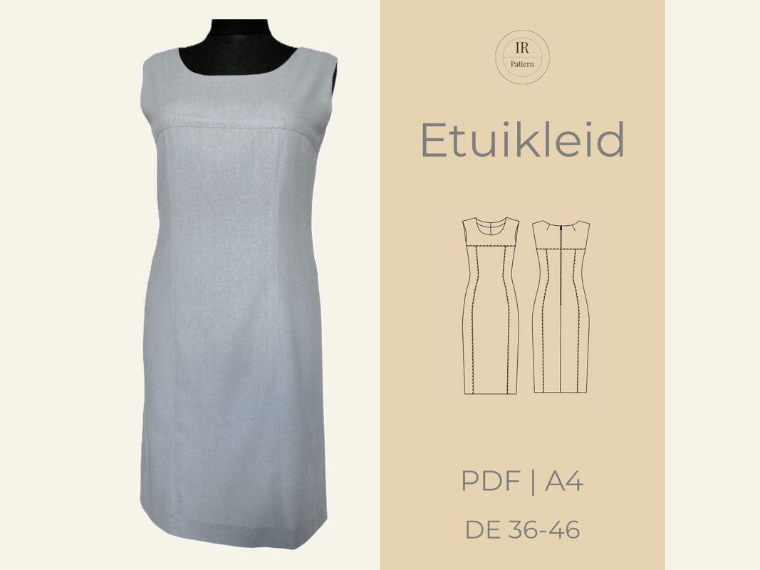 Damen Schnittmuster Etuikleid - Zeitlose Eleganz in Größen 36-46 - Bild 2