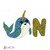 Crochet Animal Alphabet N Narwhal