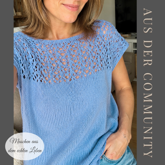 Knitting Pattern for Summer Top | Knit Top MonteNegro #1