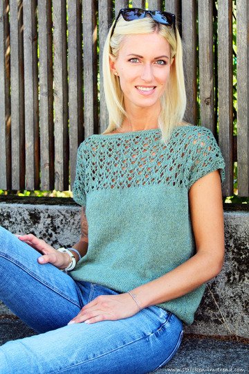 Knitting Pattern for Summer Top | Knit Top MonteNegro #1