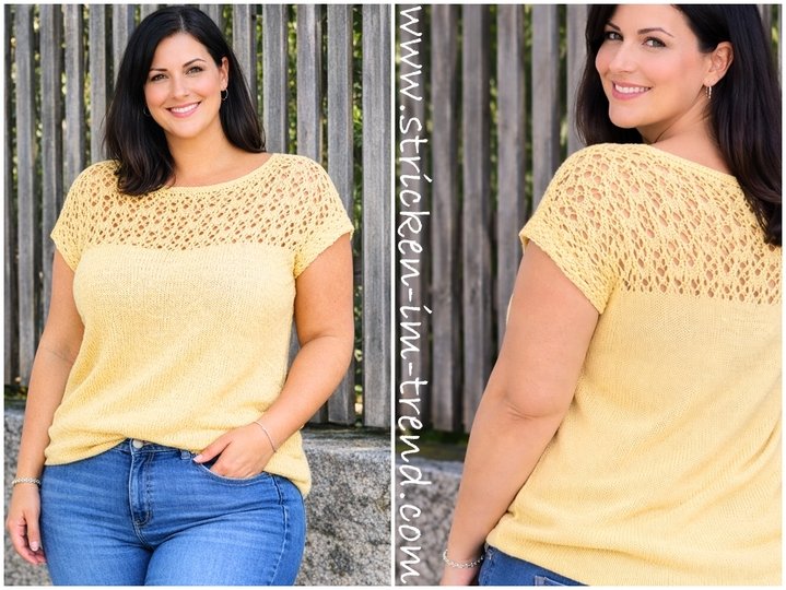 Knitting Pattern for Summer Top | Knit Top MonteNegro #1