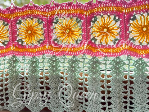 Häkelanleitung Boho Vorhang PDF – Bunte Gardine selber häkeln