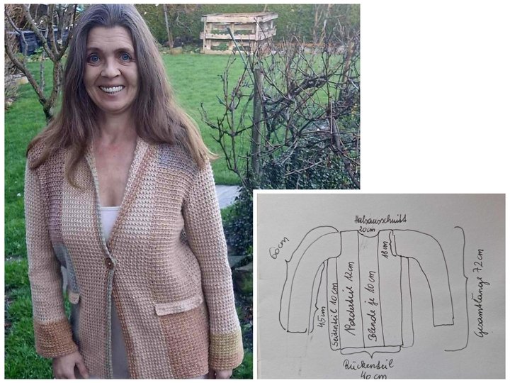 Häkelanleitung für den Blazer Adele