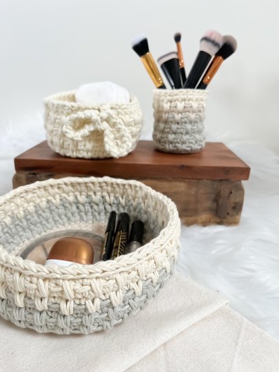 Häkelanleitung Mini Körbchen – für Ostern & Alltag (3 Größen)