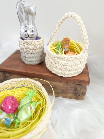 Häkelanleitung Mini Körbchen – für Ostern & Alltag (3 Größen)