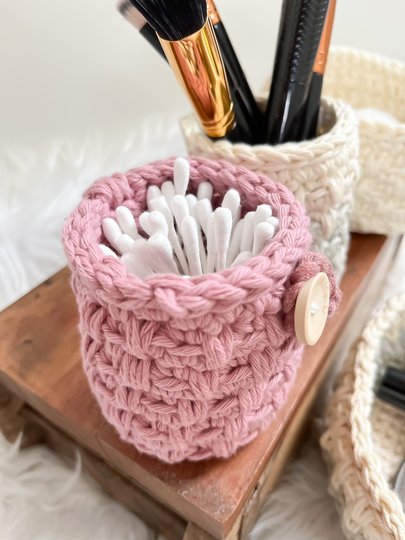 Häkelanleitung Mini Körbchen – für Ostern & Alltag (3 Größen)