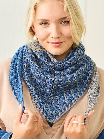 GRANNY-TUCH, gehäkelt