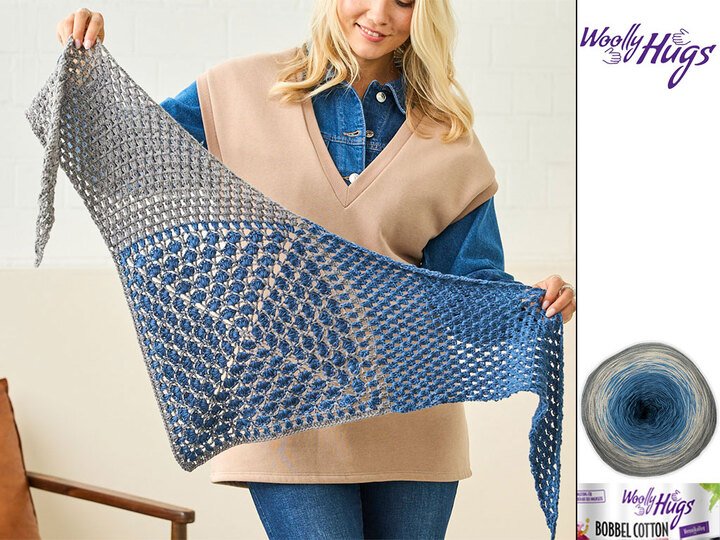 GRANNY-TUCH, gehäkelt