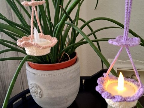 Blüten Teelicht-Laternen oder Tischlichter