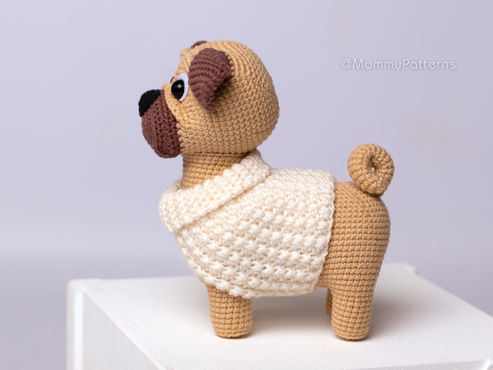 Mops Häkelanleitung Amigurumi Spielzeug