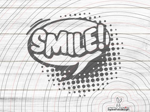 Sprechblase Smile Plotterdatei SVG DXF