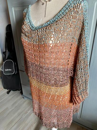 Häkelanleitung 1-BOBBEL-Pullover "OSTERHÄSCHEN"