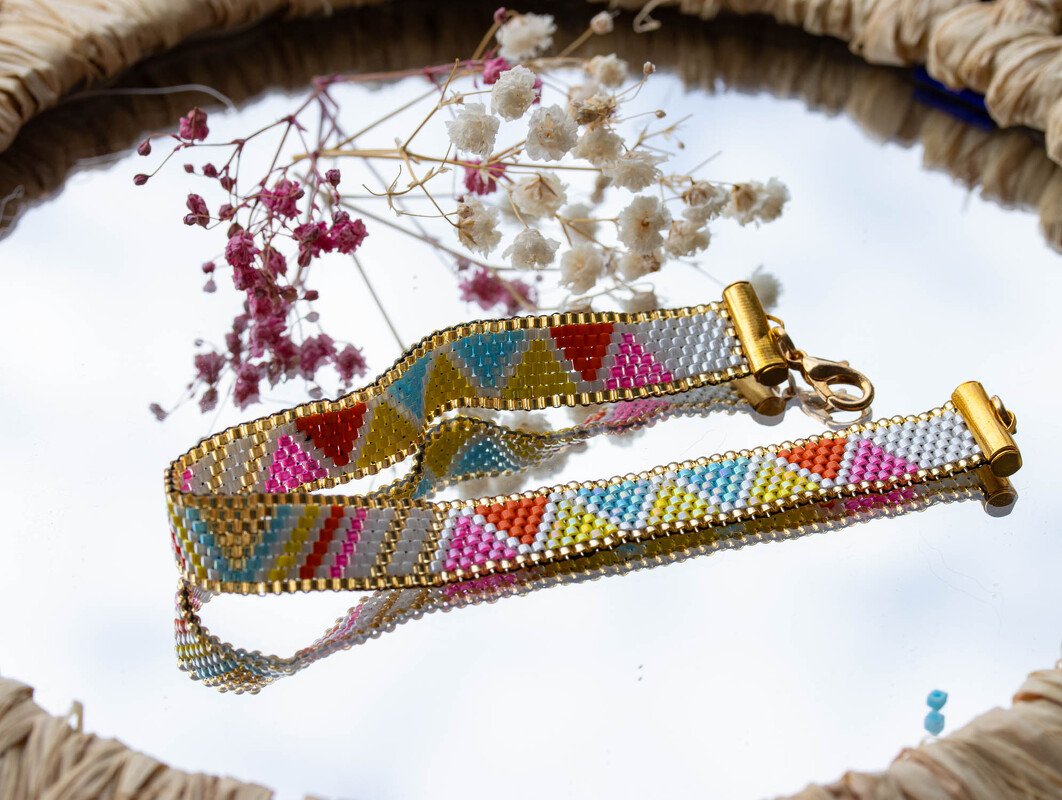 Basisanleitung Perlenweben in Peyote-Technik mit gerader Perlenanzahl - Bild 2