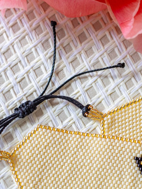 Anleitung Perlenweben in Peyote-Technik mit ungerader Perlenzahl /Odd Count - Bild 3