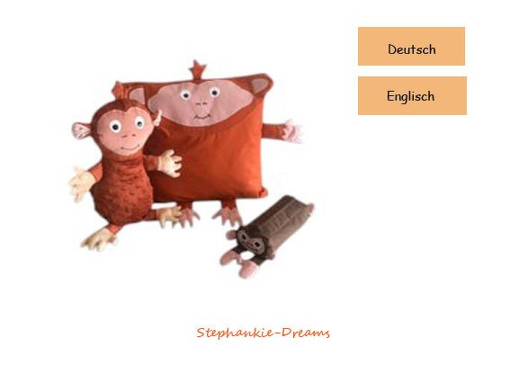 Kuschelset Animals Affe