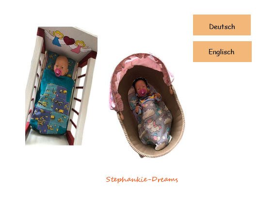 Puppen Decken Set Simone