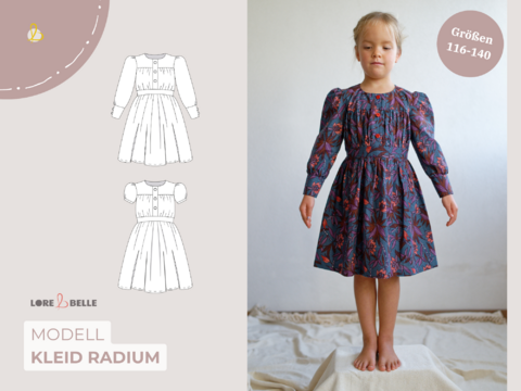 PDF-Schnittmuster: Kleid Radium | Größe 116-140