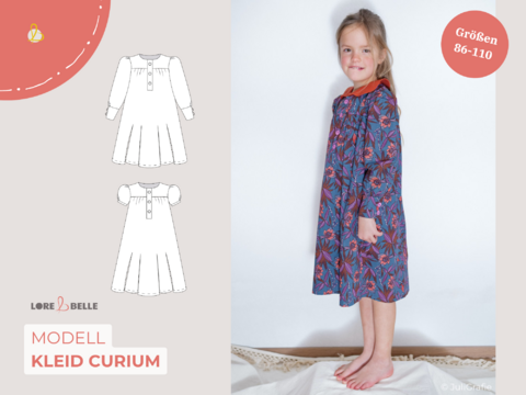 PDF-Schnittmuster: Kleid Curium | Größe 86-110