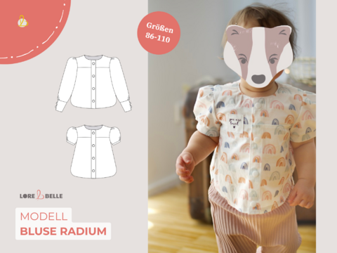 PDF-Schnittmuster: Bluse Radium | Größe 86-110