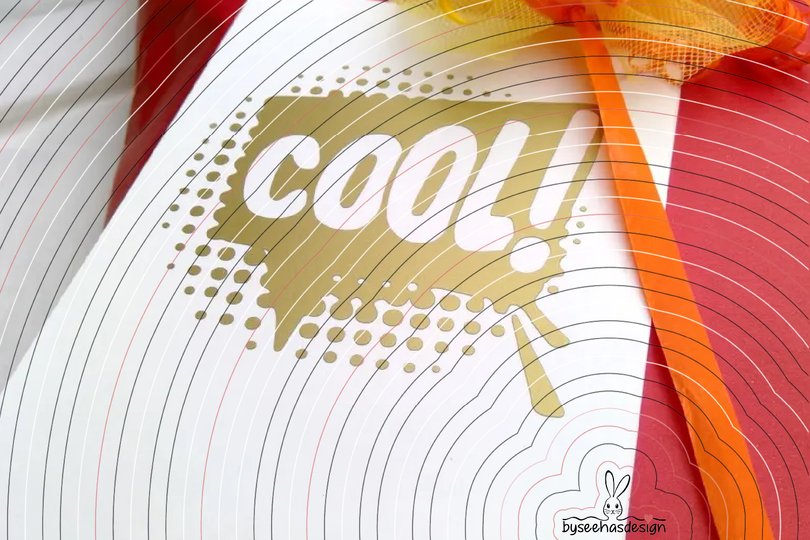Sprechblase Cool Plotterdatei SVG DXF