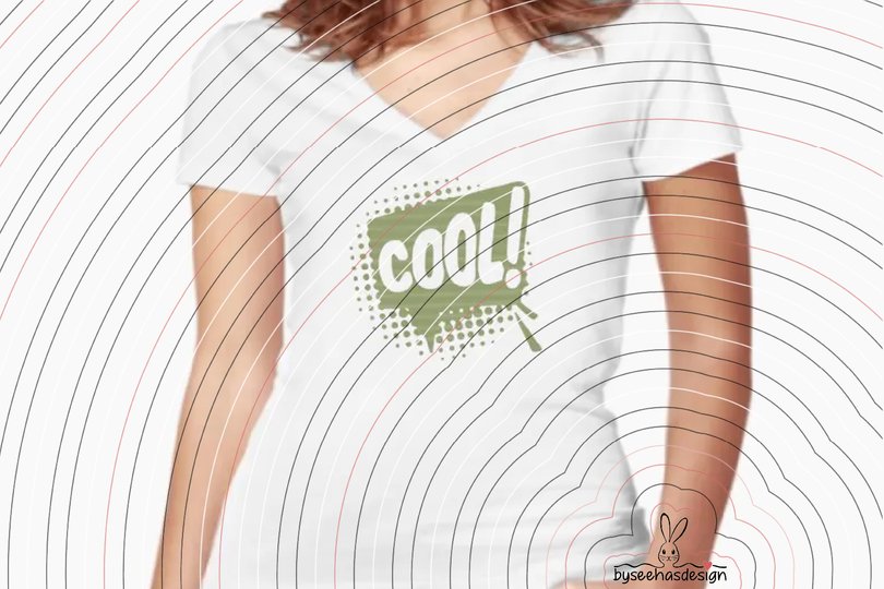 Sprechblase Cool Plotterdatei SVG DXF