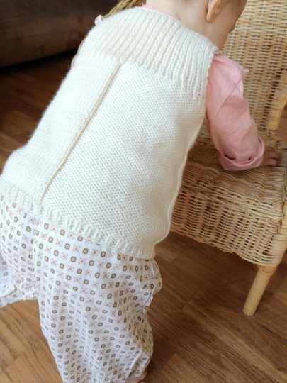 Anleitung Pullunder für Baby und Kinder / Babypullunder mit Knöpfen