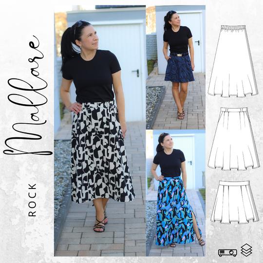 Schnittmuster PDF Ebook Rock MALLARE Gr. 32-56