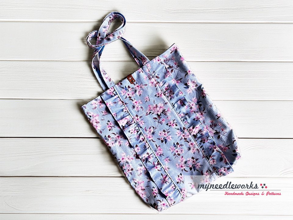 Nähanleitung: Stoffbeutel nähen mit Rüschen