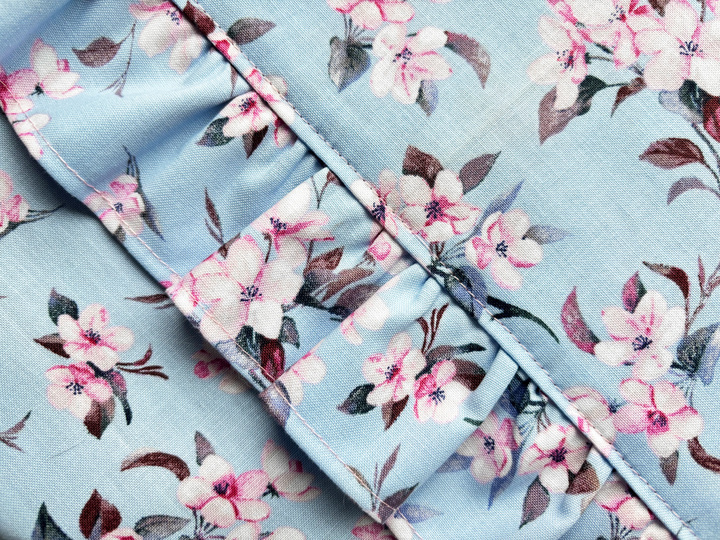 Nähanleitung: Stoffbeutel nähen mit Rüschen