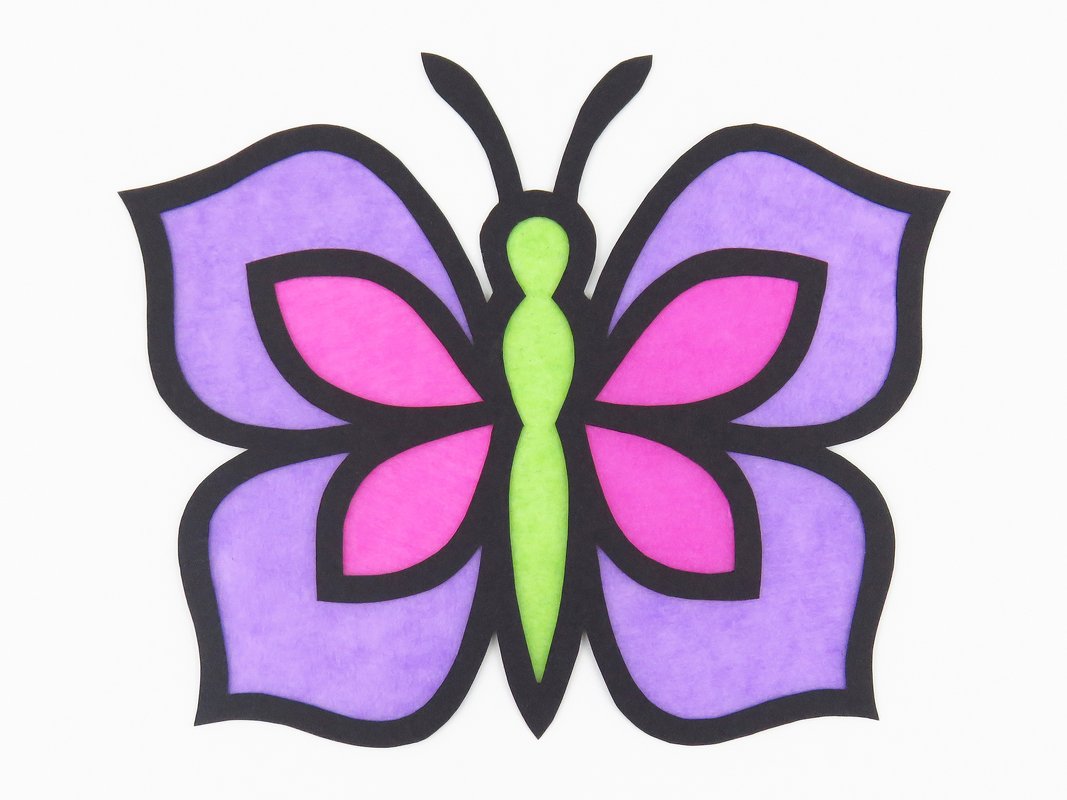 Fensterbilder – Schmetterlinge – Bastelanleitung und Vorlagen - Bild 4