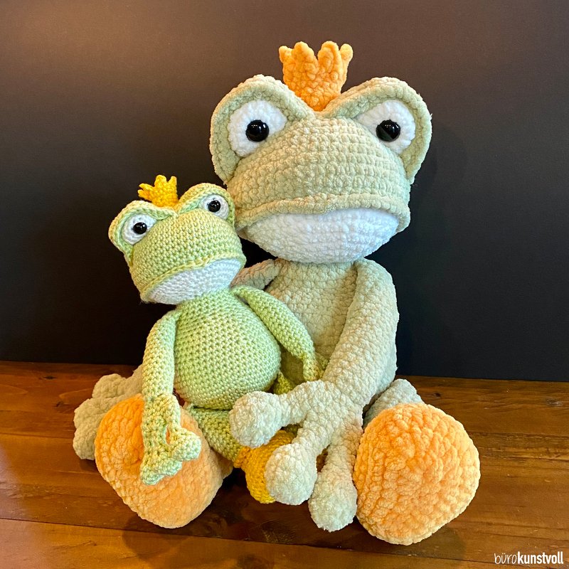 PDF Crochet pattern GER/ENG for „Theo the frog“, Design by @buerokunstvoll - Image 8