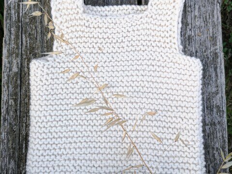 Anleitung Hustenleibchen / Pullunder für Baby und Kinder stricken