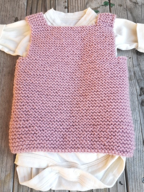 Easy knitting pattern baby slipover / sleeveless sweater vest for children - Image 4