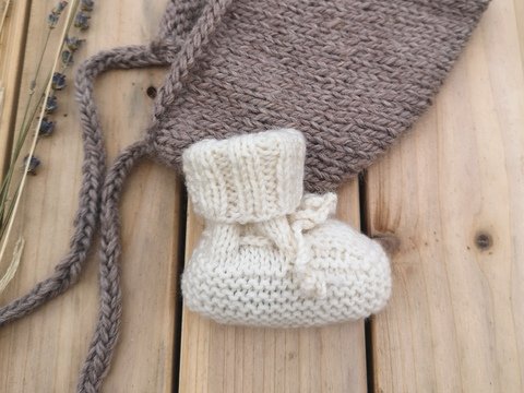Strickanleitung Babyschuhe / Babystrickschuhe / Anleitung Babysocken