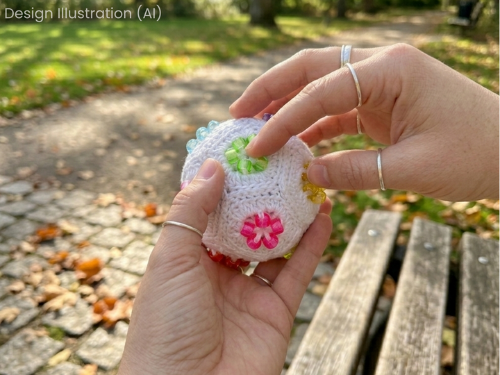 Häkelanleitung Fidget Stressball Perlen - No Sew & Anfängerfreundlich (PDF)