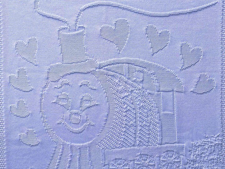 Strickanleitung Babydecke "Dampflok"