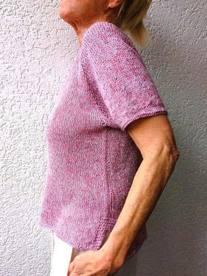 "Steffie Tee - Shirt " mit Seitenschlitz,  Raglan von oben,  Gr. S-XXXL