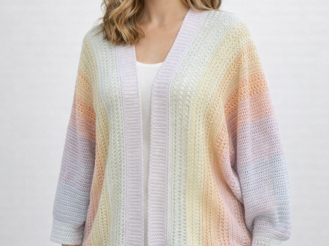 Häkelanleitung Fledermausjacke Sternenstaub