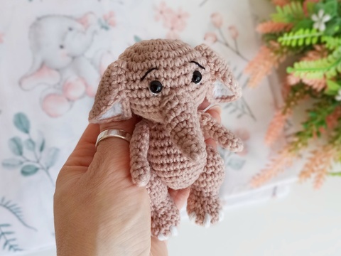Crochet Elephant Amigurumi Pattern