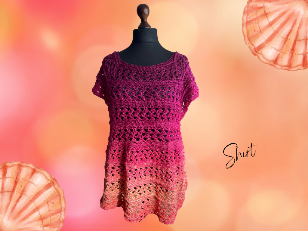 Vintage Charme-Häkelanleitung für ein Kleid/Tunika/Shirt - Bild 5