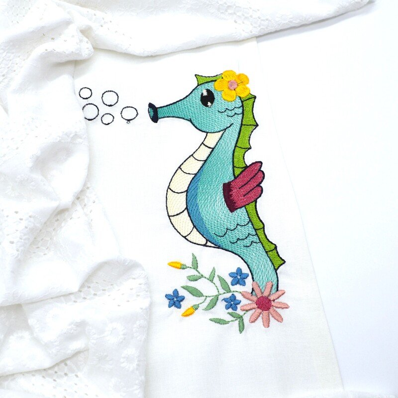 Stickdatei Seepferdchen