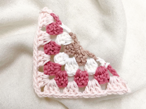 Häkelanleitung Halbes Granny Square „Basic“ | Quadratisch