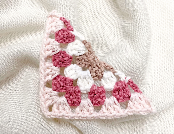 Häkelanleitung Halbes Granny Square „Basic“ | Quadratisch