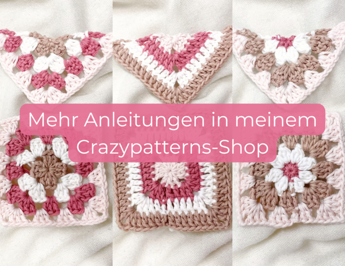 H&auml;kelanleitung Set Halbes und Ganzes Granny Square &bdquo;Basic&ldquo; | Quadratisch